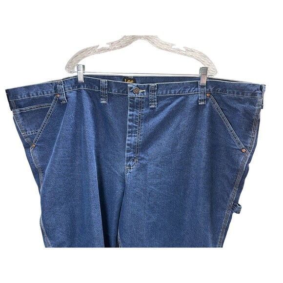 Lee Jeans Men's Size 56 x 28 Blue Carpenter Loose Fit Straight Leg - Picture 3 of 8